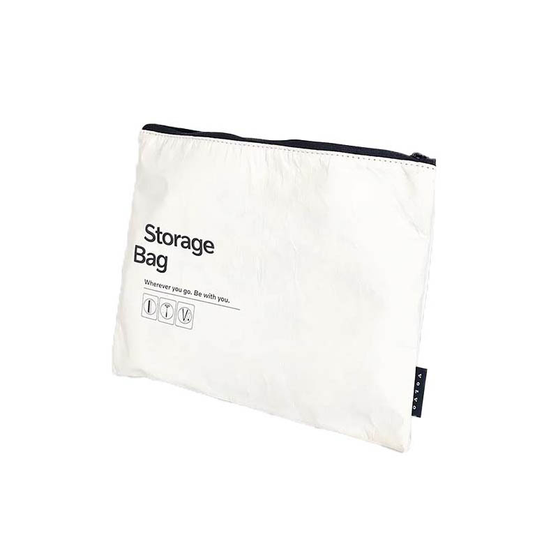 Pouche de tyvek avec fermeture à glissière