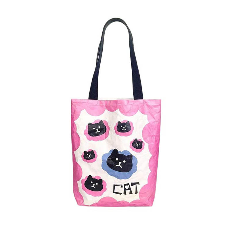 Sac fourre-tout blanc Tyvek avec impression CMYK